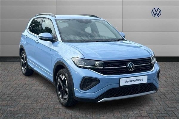 Blue Used 2025 VW T-Cross R-line SUV | £24,290 (Expensive) - Image 1/4