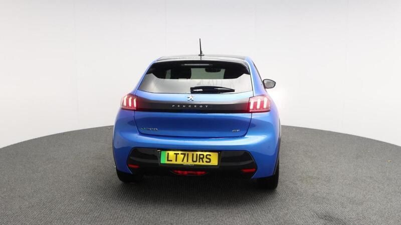 Blue Used 2021 Peugeot e-208 GT Hatchback | £14,999 (Fair price) - Image 1/4