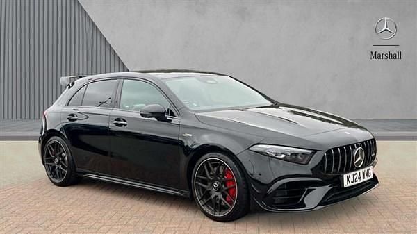 Cosmos black metallic Used 2024 Mercedes A45 AMG Hatchback | £51,480 (A bit pricey) - Image 1/4