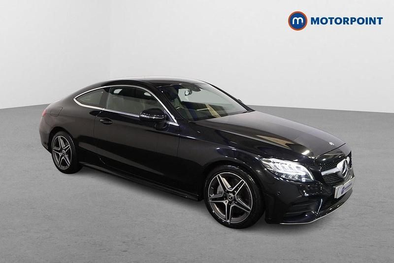 Used Mercedes C300 AMG line 2019 Black Coupe
