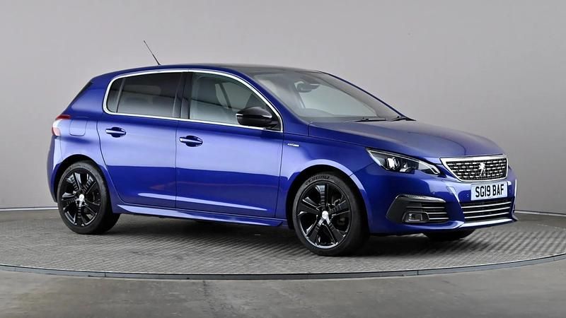 Blue Used 2019 Peugeot 308 GT-line Hatchback | £9,998 (Fair price) - Image 1/4