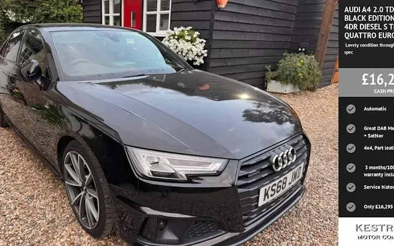 Used Audi A4 Black Edition 190 HP (139 kW) 2019 Sedan