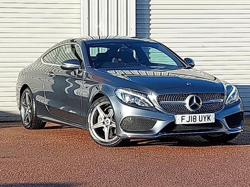 Grey Used 2018 Mercedes C220 AMG line Coupe | £17,498 (Fair price) - Image 1/4