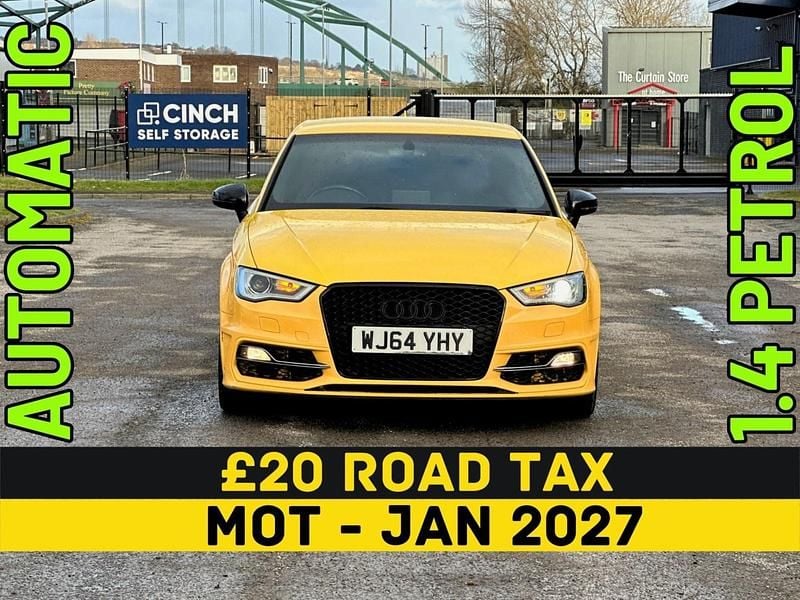 Used Audi A3 S-Line 140 HP (102 kW) 2014 Yellow Hatchback