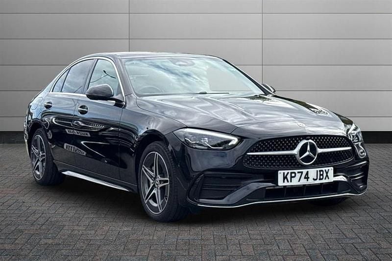 Black Used 2024 Mercedes C300e AMG line Sedan | £35,490 (Super price) - Image 1/4