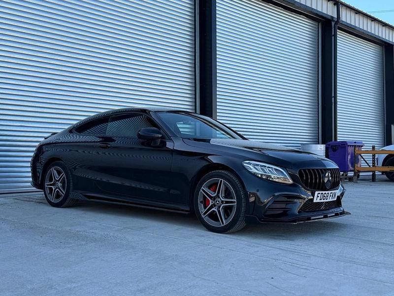 Used Mercedes C300 AMG line 2018 Black Coupe