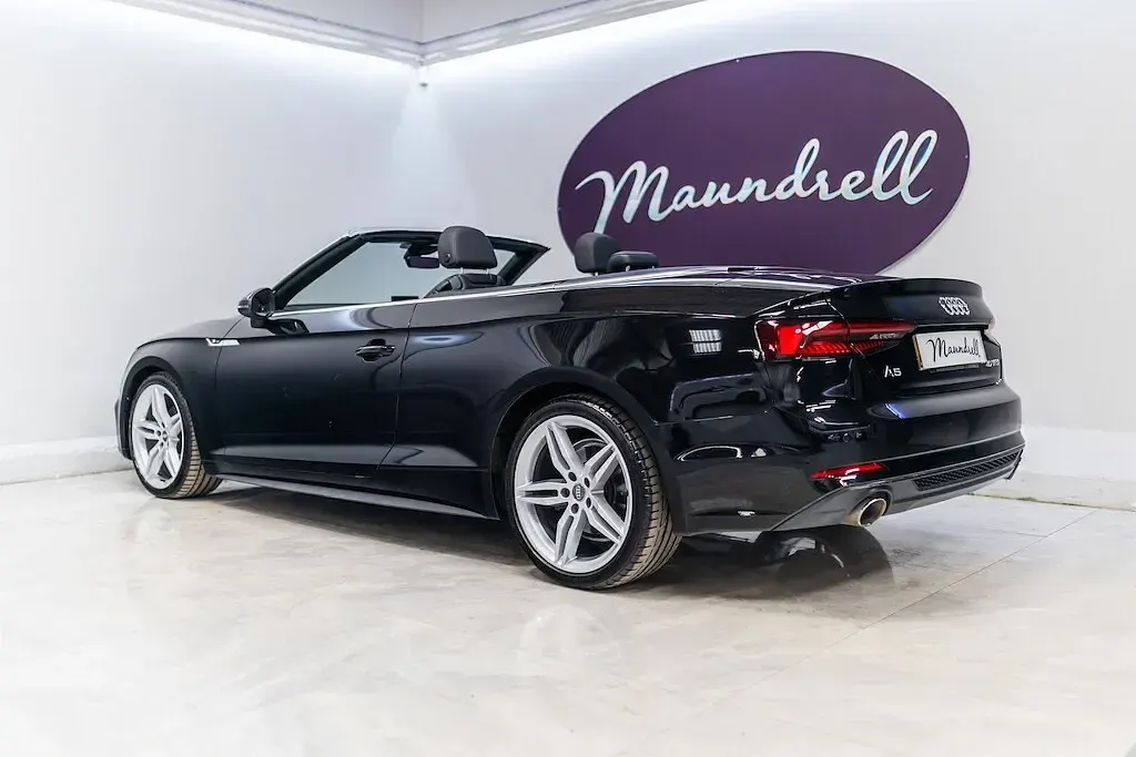 Used Audi A5 Cabriolet S-Line 190 HP (139 kW) 2020 Black Cabriolet