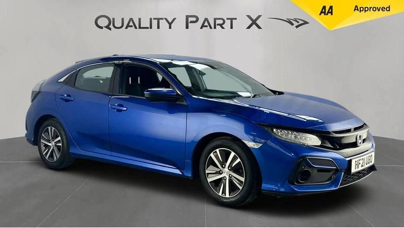 Blue Used 2021 Honda Civic SE Hatchback | £11,600 (Good price) - Image 1/4