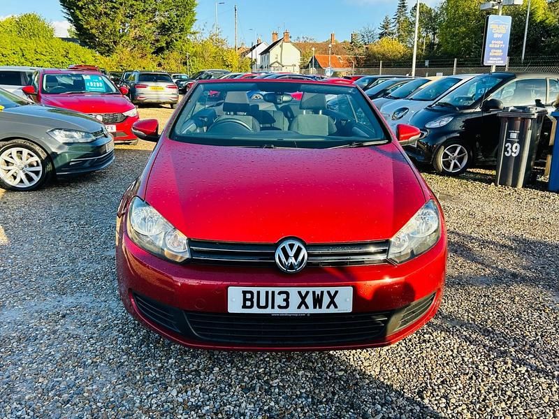 Used VW Golf Cabriolet S 122 HP (89 kW) 2013 Red Cabriolet