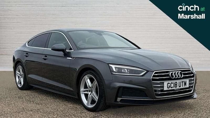 Grey Used 2018 Audi A5 Sportback S-Line Hatchback | £15,505 (Fair price) - Image 1/4