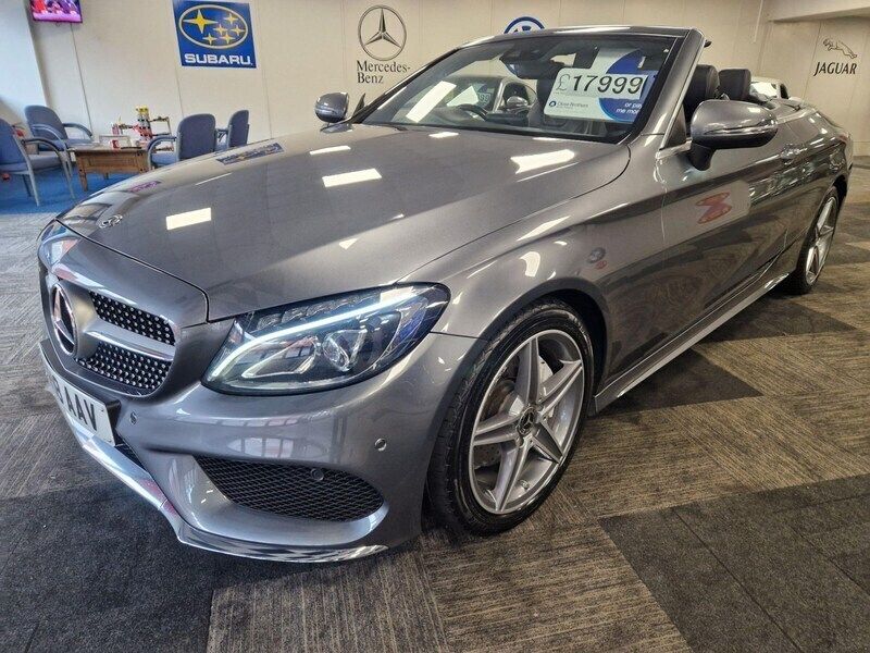Grey Used 2018 Mercedes C220 AMG line Cabriolet | £17,999 (Fair price) - Image 1/4