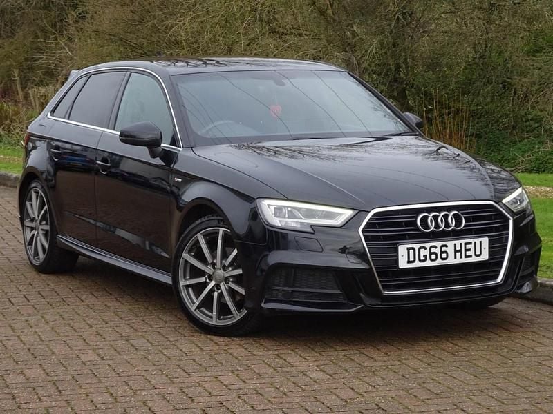 Used Audi A3 Sportback S-Line 2016 Black Hatchback