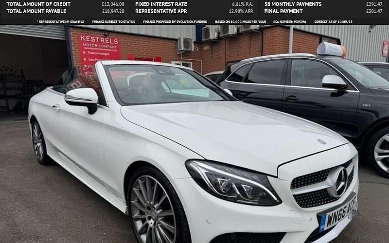 Used 2018 Mercedes C220 AMG Line Premium Plus Cabriolet | £14,495 (Good price) - Image 1/4