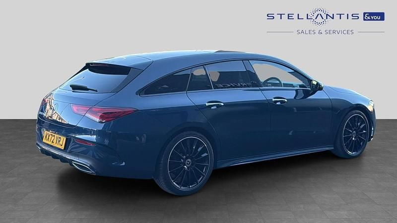 Used Mercedes CLA220 AMG line 187 HP (137 kW) 2023 Blue Sedan