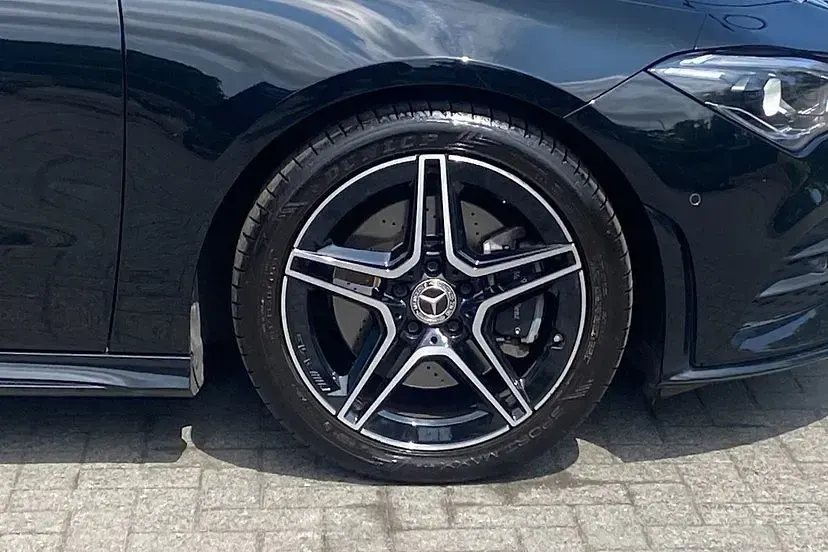 Used Mercedes CLA200 AMG Line Premium 175 HP (128 kW) 2023 Cosmos black Coupe