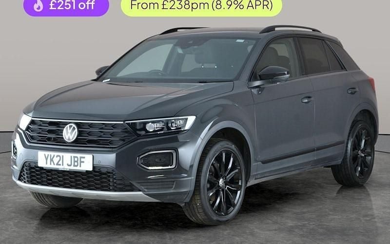Grey Used 2021 VW T-Roc Black Edition SUV | £16,530 (Fair price) - Image 1/3