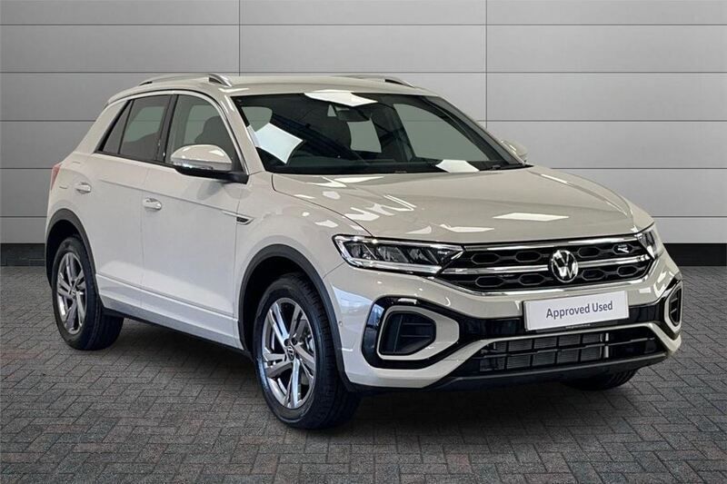 Ascot grey Used 2025 VW T-Roc R-line SUV | £29,490 (A bit pricey) - Image 1/4