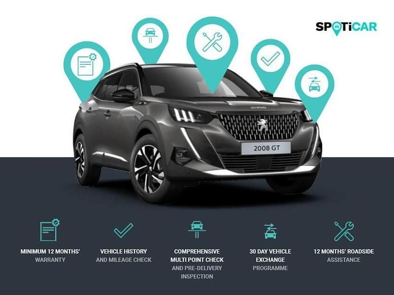 Black Used 2018 Peugeot 3008 GT-line SUV | £11,735 (Good price) - Image 1/3