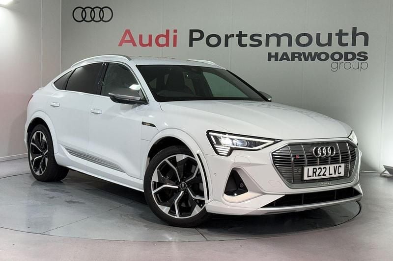 White Used 2022 Audi e-tron Black Edition SUV | £31,790 (Super price) - Image 1/3