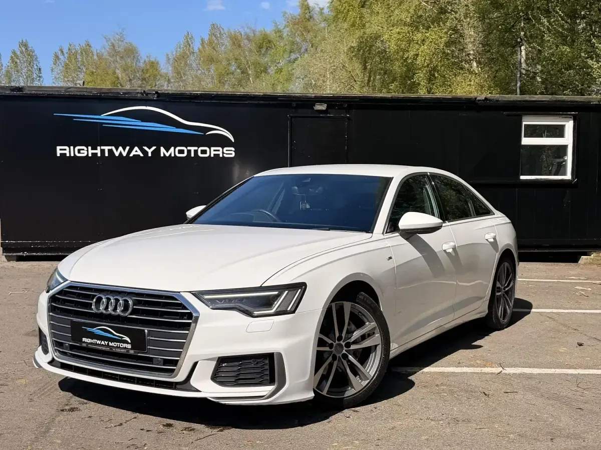 Used Audi A6 S-Line 204 HP (150 kW) 2018 White Sedan