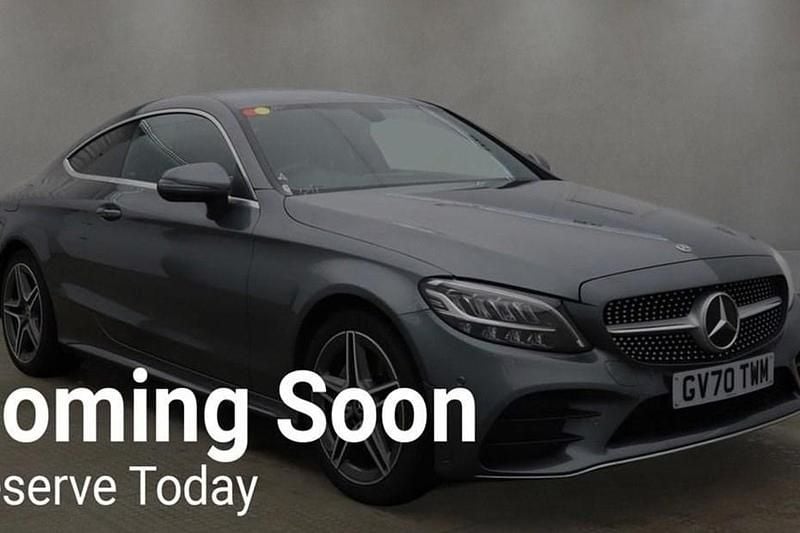 Used Mercedes C200 AMG line 184 HP (135 kW) 2021 Grey Coupe