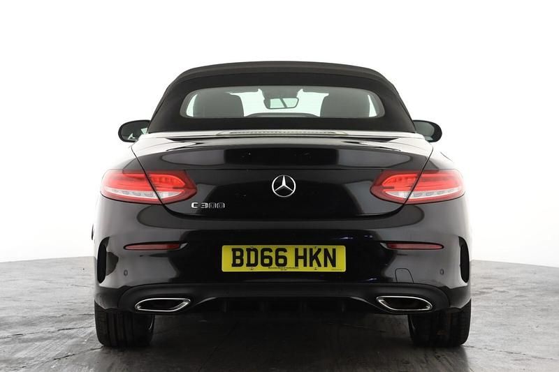 Used Mercedes C300 AMG line 2016 Black Cabriolet