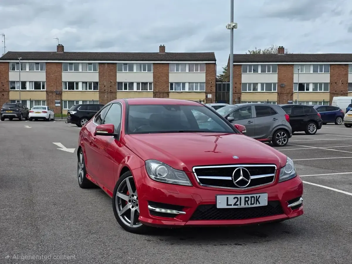 Used Mercedes C220 Sport Edition 170 HP (125 kW) 2014 Red Coupe