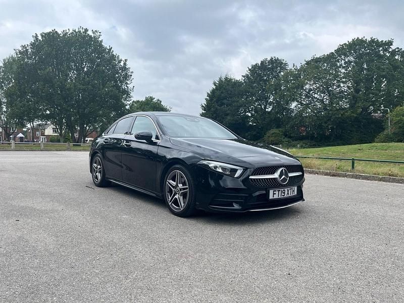 Black Used 2019 Mercedes A180 AMG Line Premium Sedan | £13,995 (Fair price) - Image 1/4