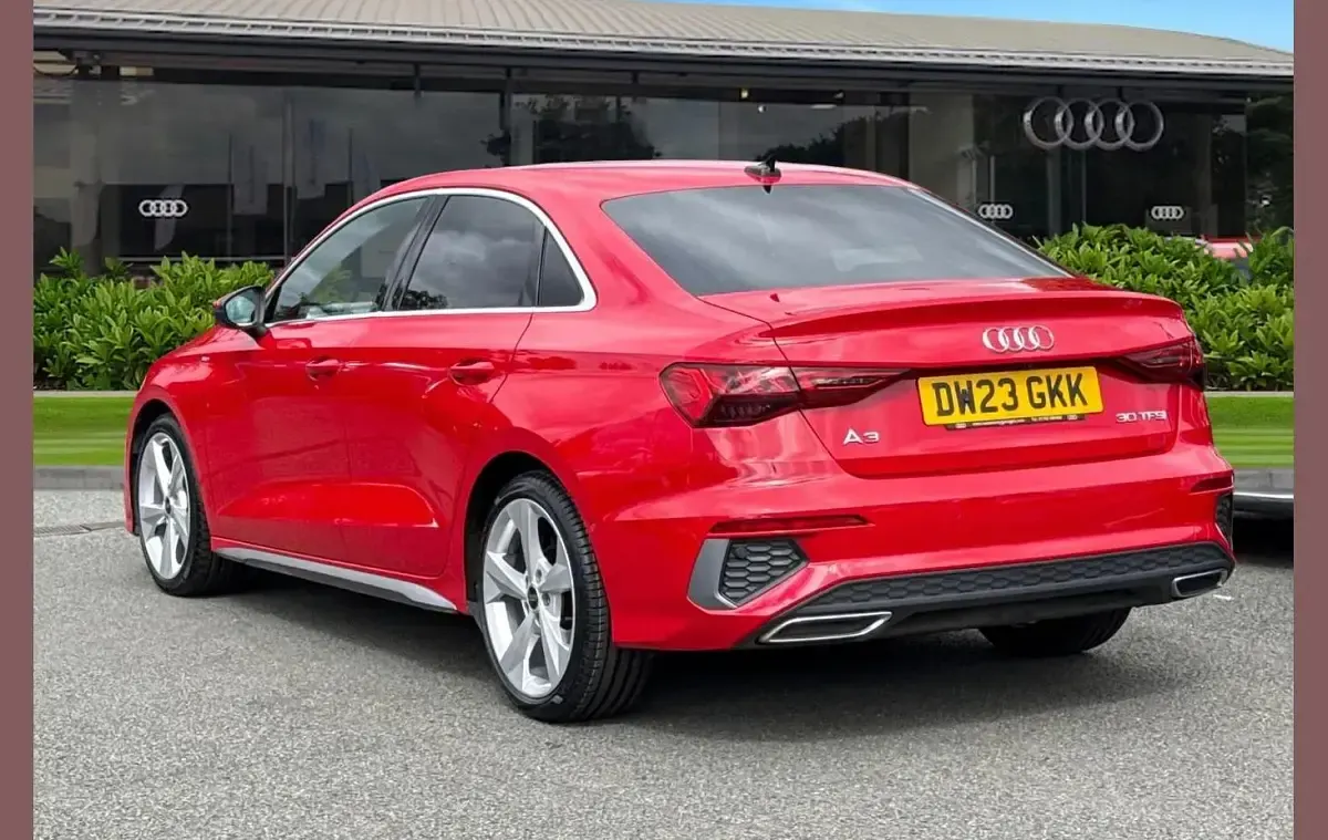 Used Audi A3 S-Line 110 HP (80 kW) 2023 Red Sedan