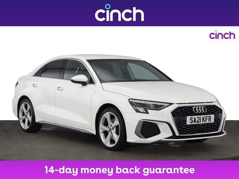 White Used 2021 Audi A3 S-Line Sedan | £19,499 (Fair price) - Image 1/3