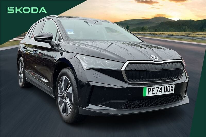 Black Used 2024 Skoda Enyaq iV SUV | £31,190 (Good price) - Image 1/4