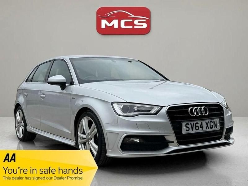 Used Audi A3 Sportback S-Line 2014 Silver Hatchback