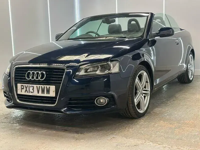 Used Audi A3 Cabriolet S-Line 138 HP (101 kW) 2013 Blue Cabriolet