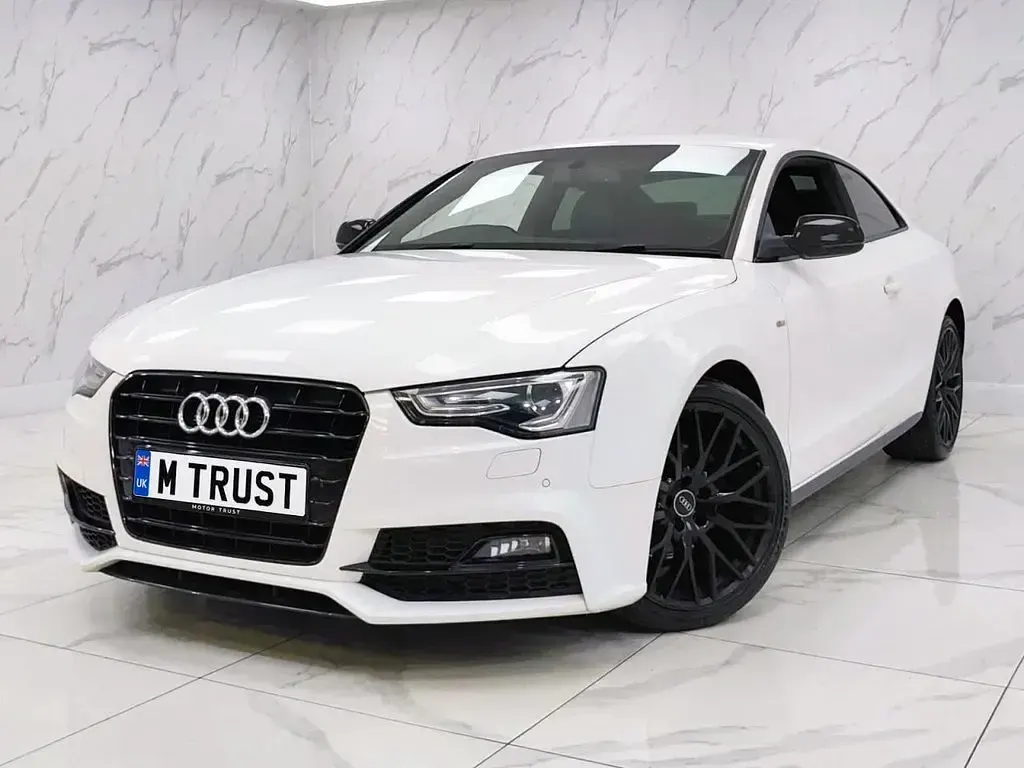 Used Audi A5 Black Edition 190 HP (139 kW) 2016 White Coupe
