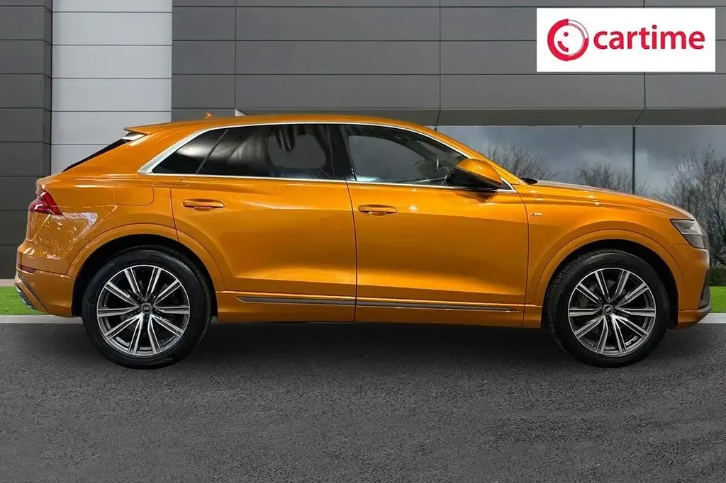 Used Audi Q8 S-Line 286 HP (210 kW) 2021 Orange SUV