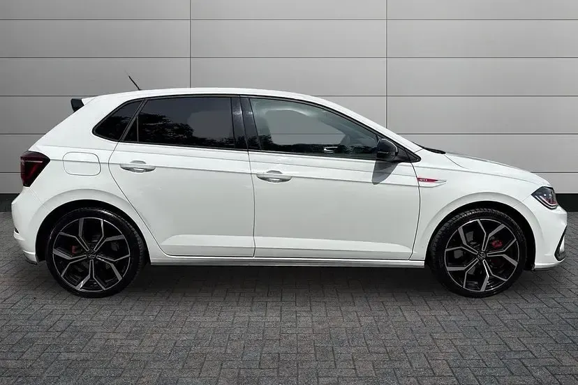 Used VW Polo GTI 207 HP (152 kW) 2023 Pure white with black roof Hatchback