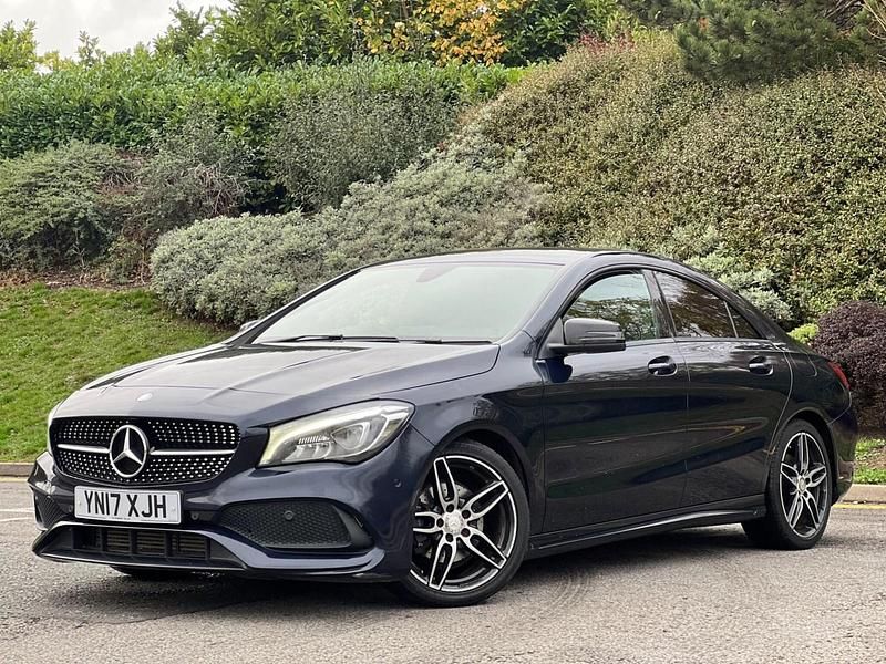 Used Mercedes CLA180 AMG line 122 HP (89 kW) 2017 Blue Sedan