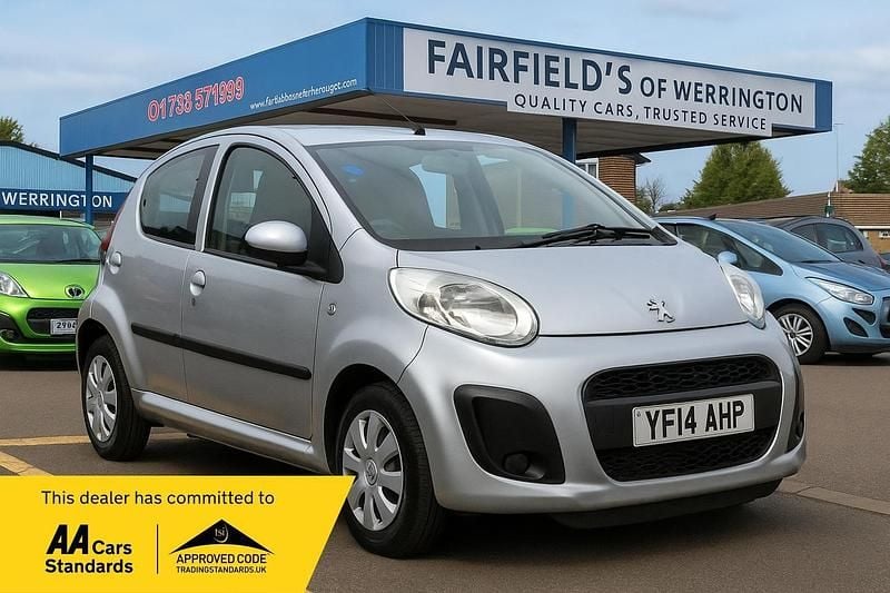 Silver Used 2014 Peugeot 107 Active Hatchback | £6,395 (Fair price) - Image 1/4