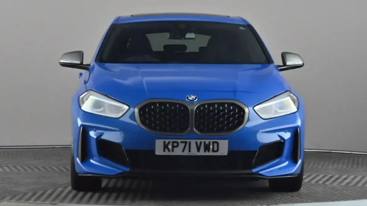 Used BMW M135 Performance 306 HP (225 kW) 2021 Blue Hatchback