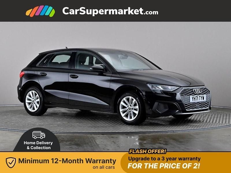 Black Used 2021 Audi A3 Hatchback | £12,697 (Good price) - Image 1/3