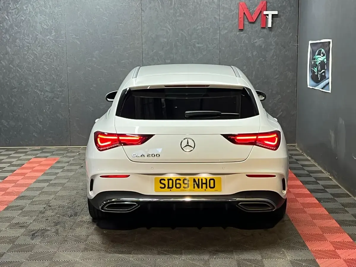 Used Mercedes CLA200 AMG line 2019 White Coupe