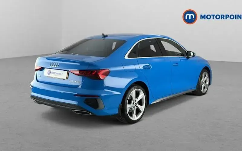 Used Audi A3 S-Line 110 HP (80 kW) 2023 Blue Sedan