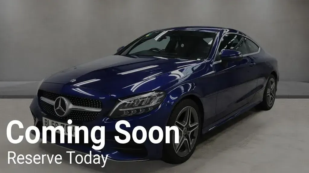 Used Mercedes C200 AMG line 2019 Blue Coupe