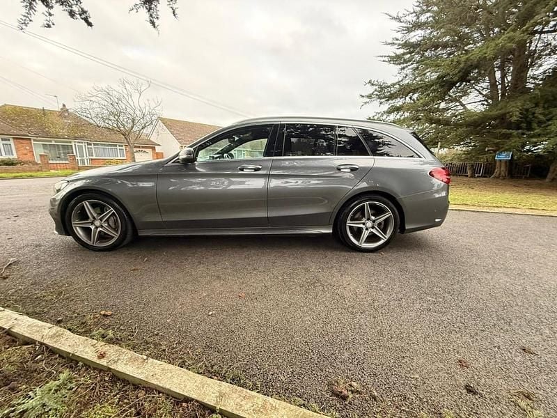 Used Mercedes C220 AMG line 170 HP (125 kW) 2017 Grey Estate