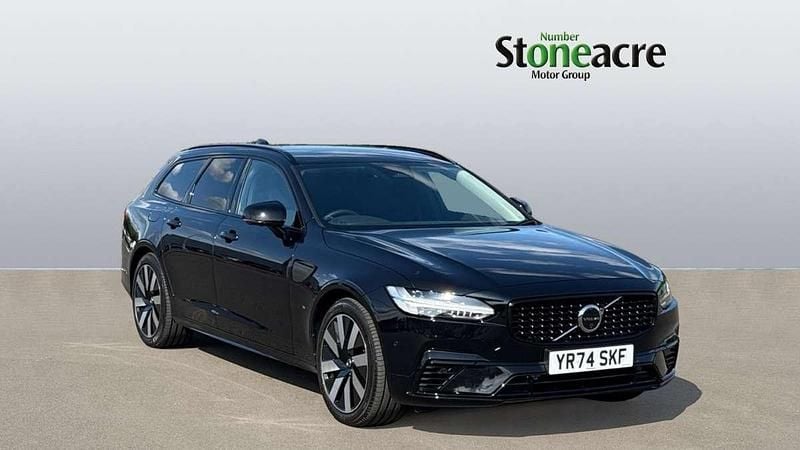 Black Used 2024 Volvo V90 R-Design Estate | £42,890 (Expensive) - Image 1/4