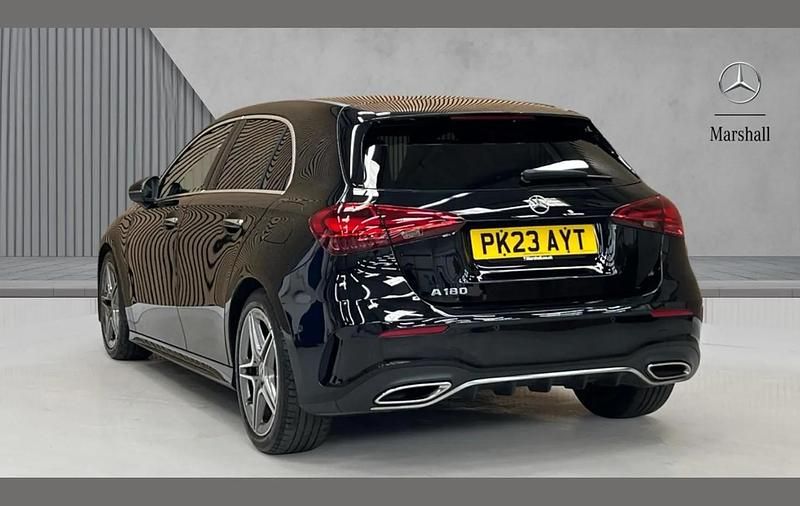 Used Mercedes A180 AMG Line Premium 134 HP (98 kW) 2023 Black Hatchback