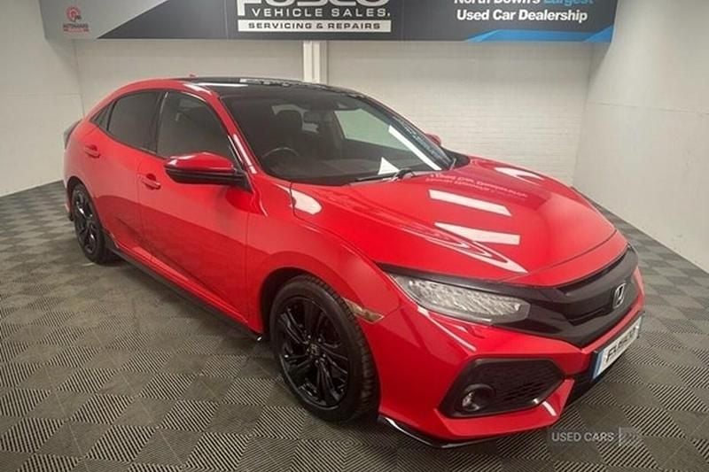 Red Used 2018 Honda Civic Sport Plus Hatchback | £11,995 (Fair price) - Image 1/1