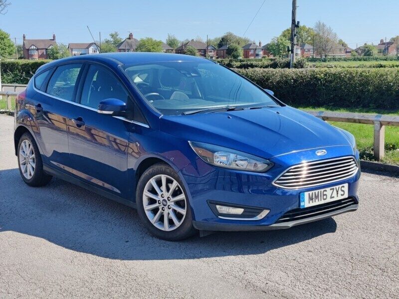 Blue Used 2016 Ford Focus Titanium Hatchback | £6,495 (Fair price) - Image 1/4