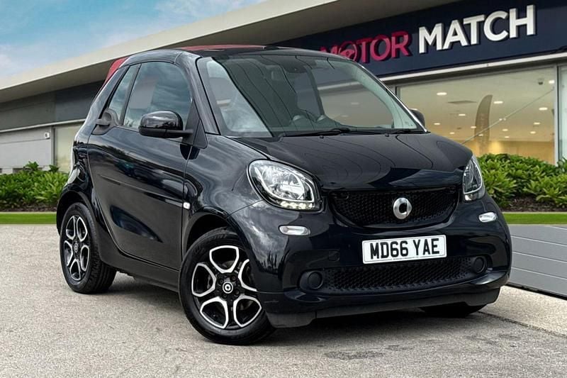 Black Used 2017 Smart ForTwo Cabrio Premium Cabriolet | £9,490 (Good price) - Image 1/4