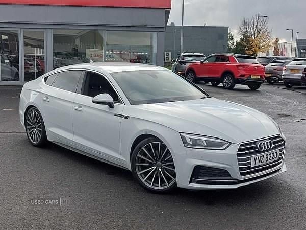 White Used 2019 Audi A5 S-Line Hatchback | £19,990 (Fair price) - Image 1/4